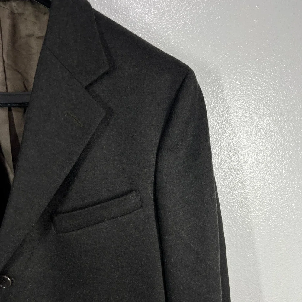 Brooks Brothers‎ 100% Wool Blazer Sport Coat 40R Mens Brown Jacket 3 Buttons